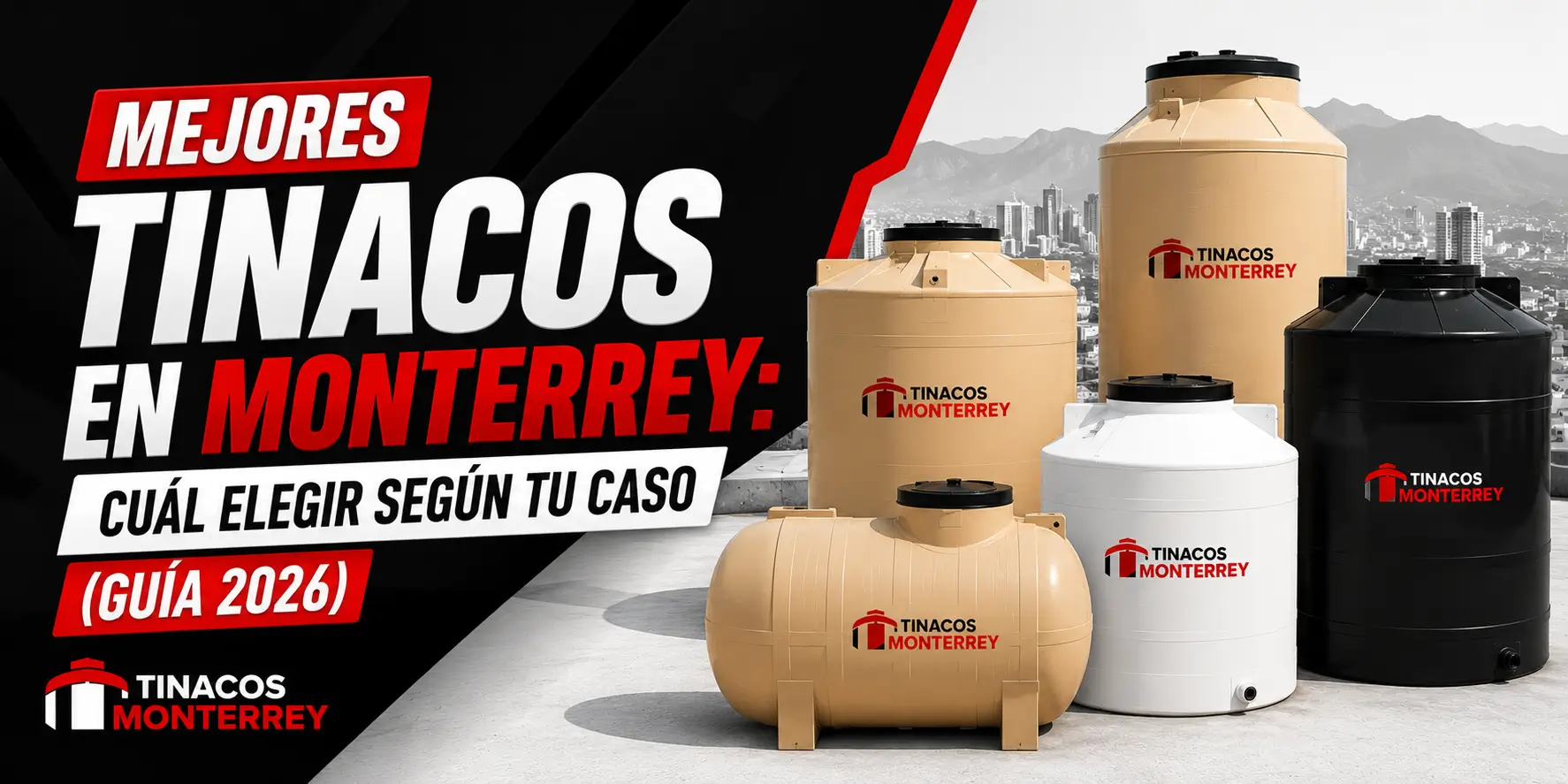Comparativa de los mejores tinacos en Monterrey por tipo y capacidad