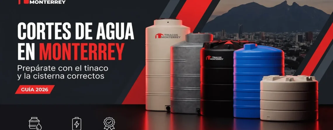 Tinacos y cisterna Tinacos Monterrey para afrontar cortes de agua en Monterrey — guía 2026
