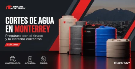 Tinacos y cisterna Tinacos Monterrey para afrontar cortes de agua en Monterrey — guía 2026