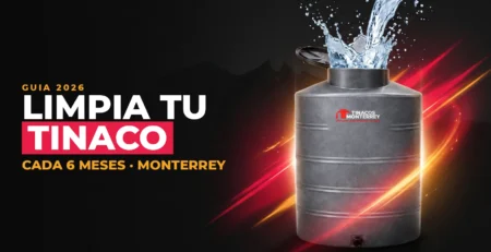 Limpieza y mantenimiento de tinacos y cisternas en Monterrey — tinaco tricapa con agua limpia, Tinacos Monterrey