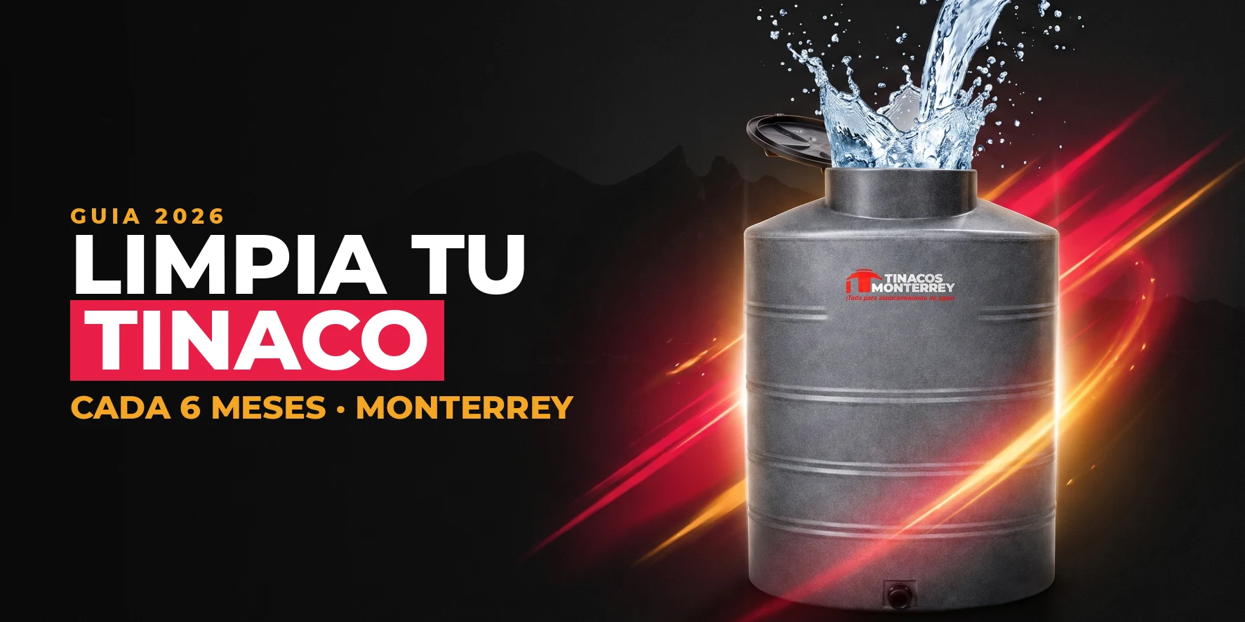 Limpieza y mantenimiento de tinacos y cisternas en Monterrey — tinaco tricapa con agua limpia, Tinacos Monterrey